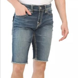 True Religion Ricky Flap Raw Edge Short